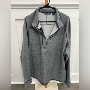 Cutter & Buck Gray 1/4 Zip Up Sweater sz XXL